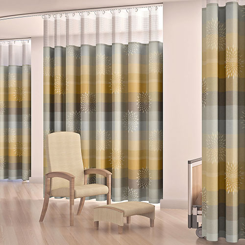 Privacy Curtains - Calming, uplifting, and private. Our hospital curtain fabric patterns are punctuated with pops of life and provide a sense of movement, spatial dimension, and tranquility.